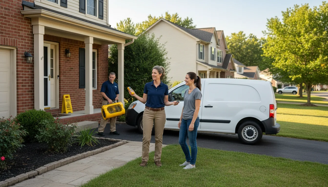 Residential water damage restoration in Bolton, MS